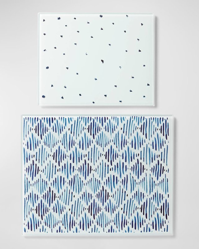 Blue Bay 2-Piece Glass Cutting Board Set